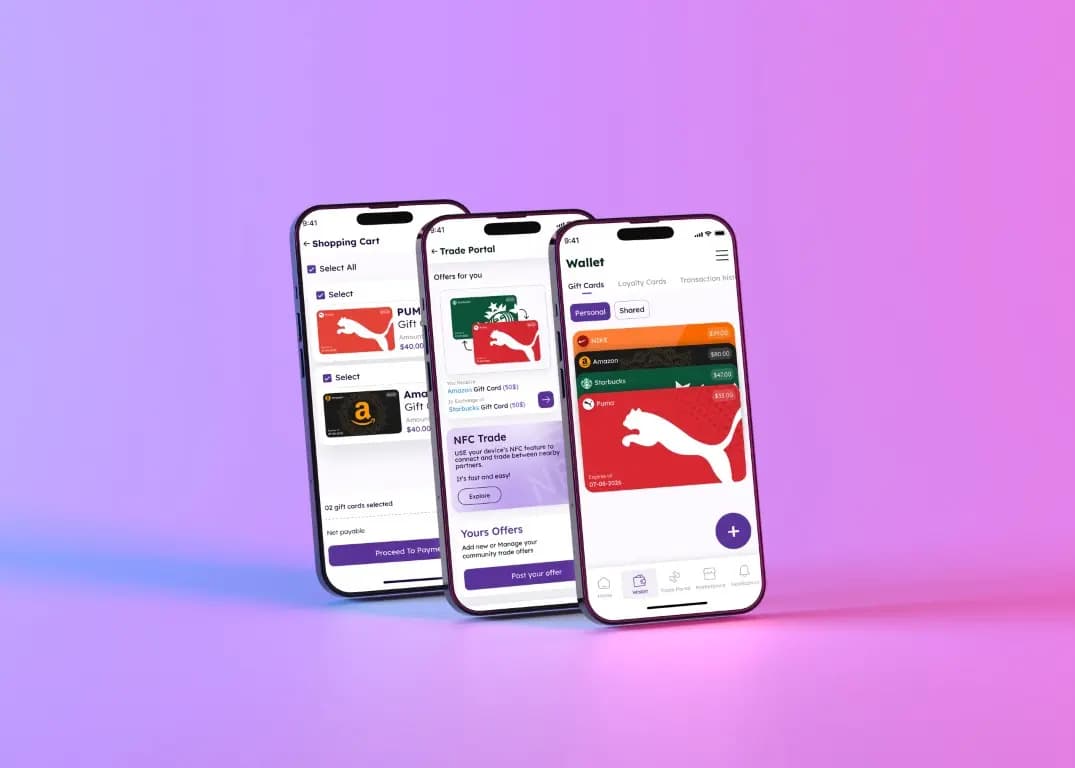 PocketChange Mobile App Interface